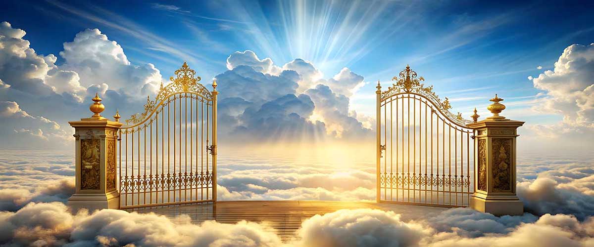 Pearly Gates banner